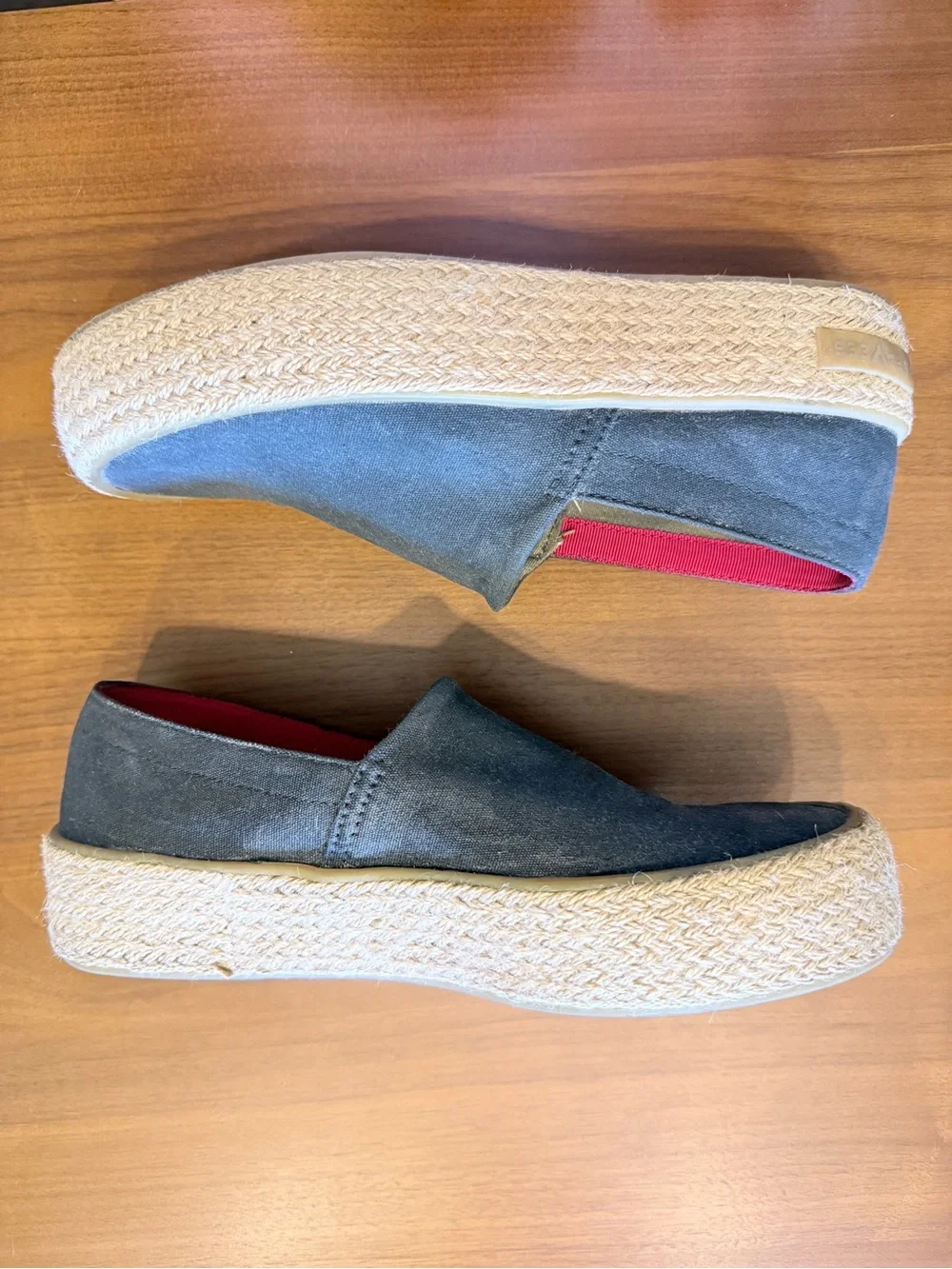 Seavee’s Oceanside High Espadrille Platform Slip-on Black Womens 8.5 EU 39.5